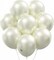 24-Pack Pearlized White Biodegradable Balloons – 12 Inch Pearlescent Latex Balloons – Extra Thickened & Strong Helium Grade Balloons for Weddings, Bridal Showers, Anniversaries & Birthdays – Eco-Friendly Party Decor